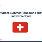 ETH Student Summer Research Fellowship
