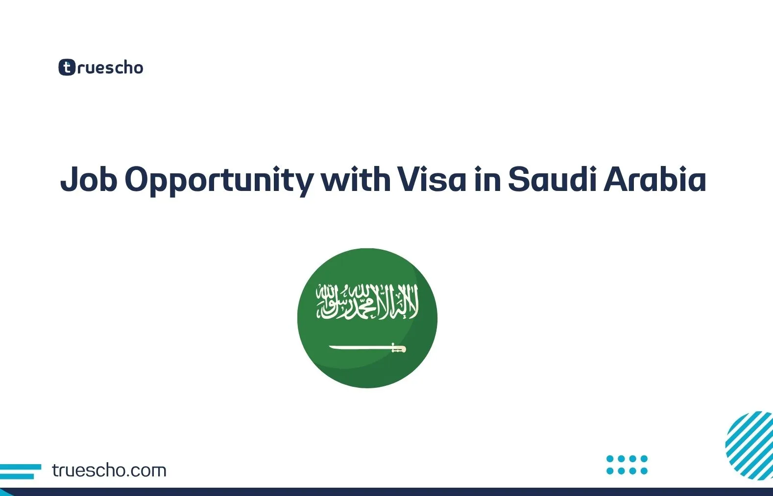 Job Opportunity with Visa in Saudi Arabia