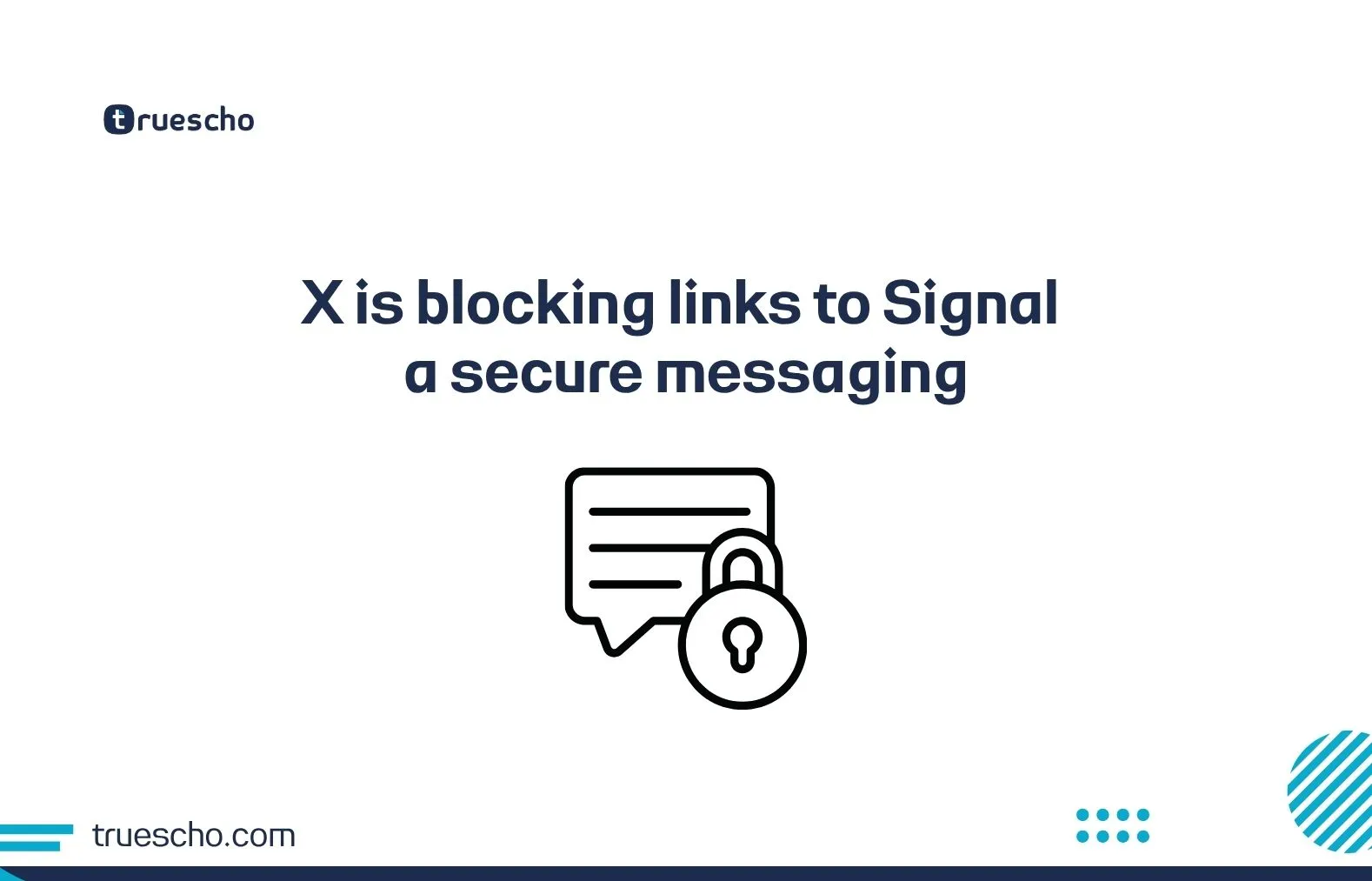 X is blocking links to Signal a secure messaging