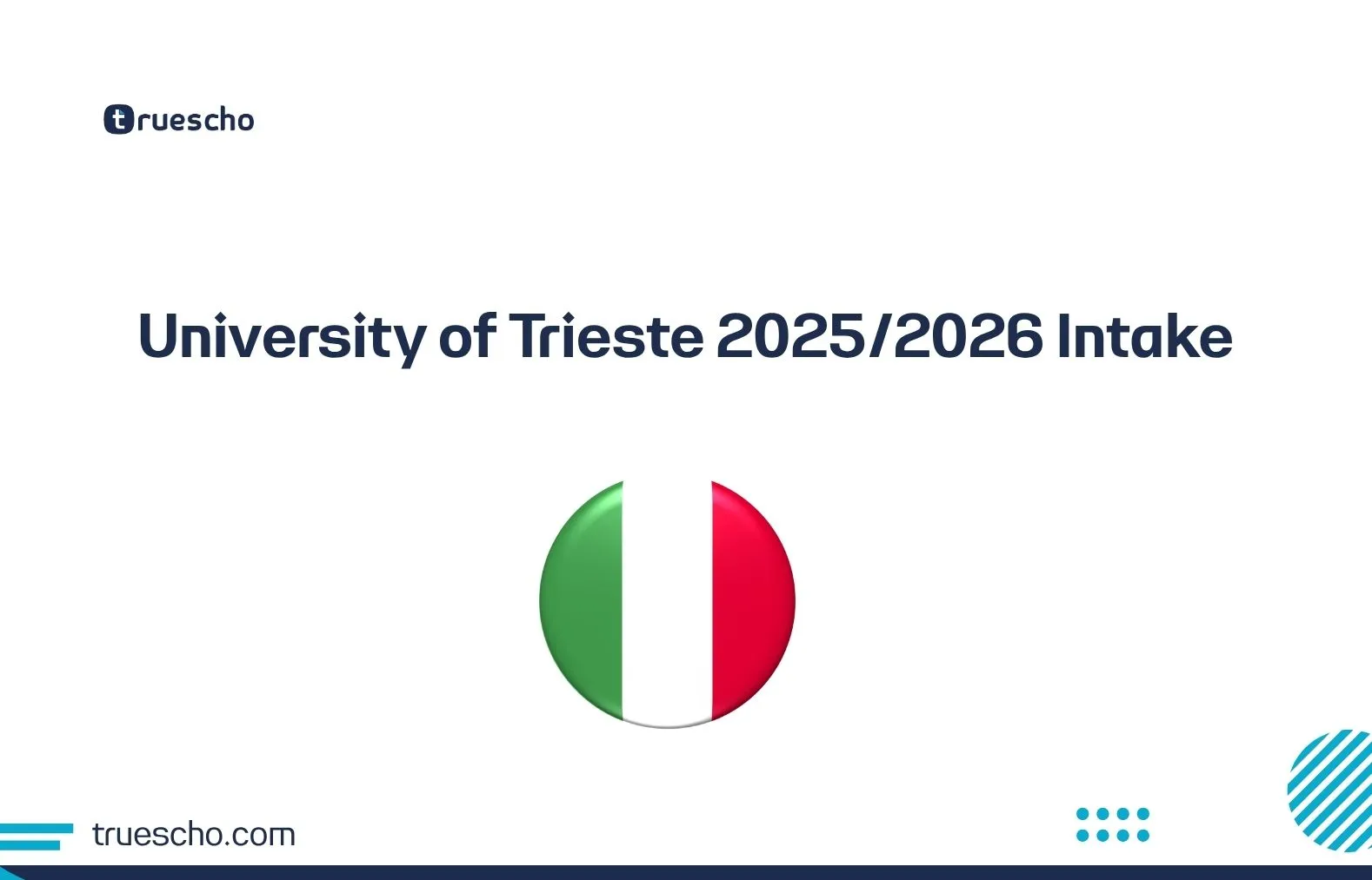 University of Trieste 2025/2026 Intake