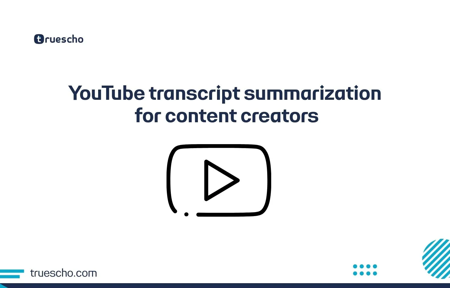 YouTube transcript summarization for content creators
