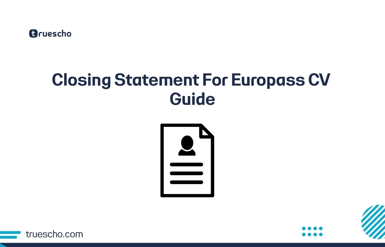 Closing Statement For Europass CV
