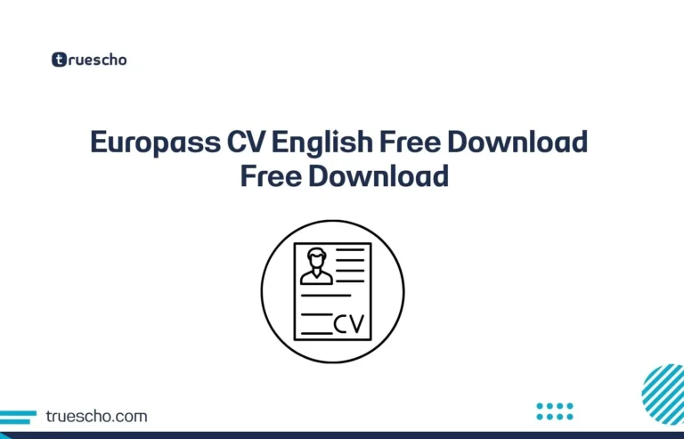 Europass CV English Free Download
