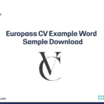 Europass CV Example Word