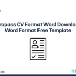 Europass CV Format Word Download