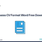 Europass CV Format Word Free Download