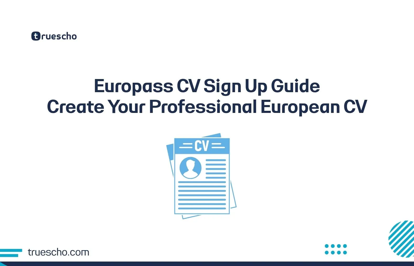 Europass CV Sign Up Guide