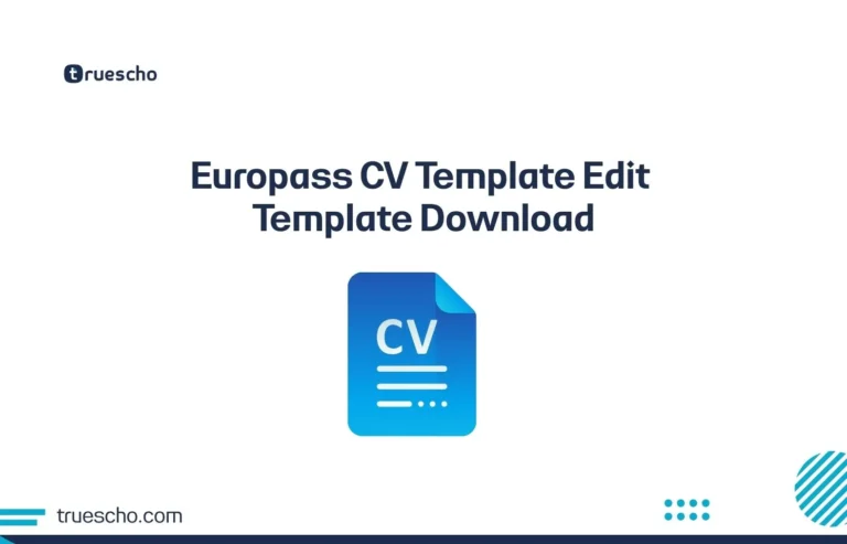 Europass CV Template Edit