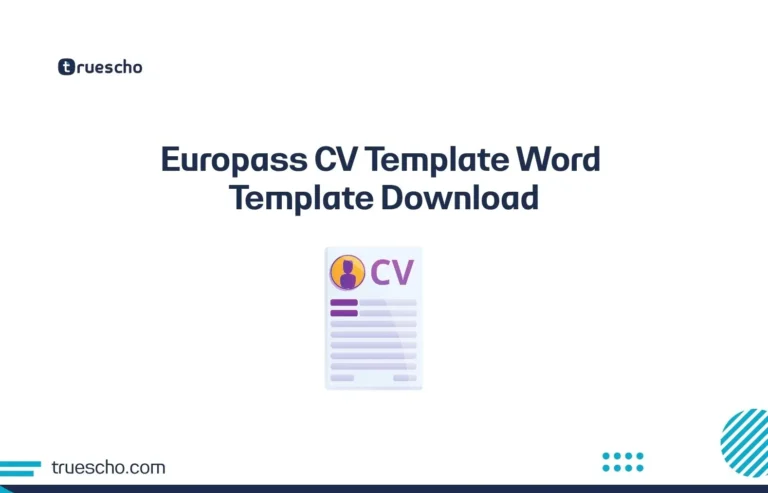 Europass CV Template Word