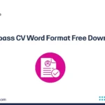Europass CV Word Format Free Download