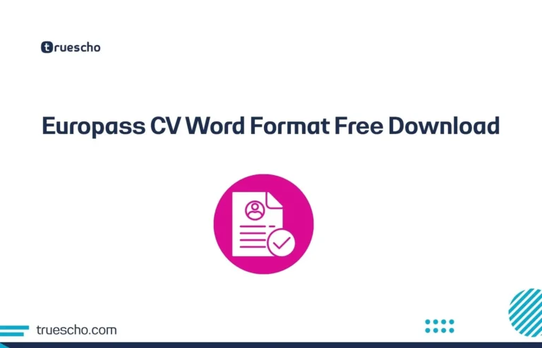 Europass CV Word Format Free Download