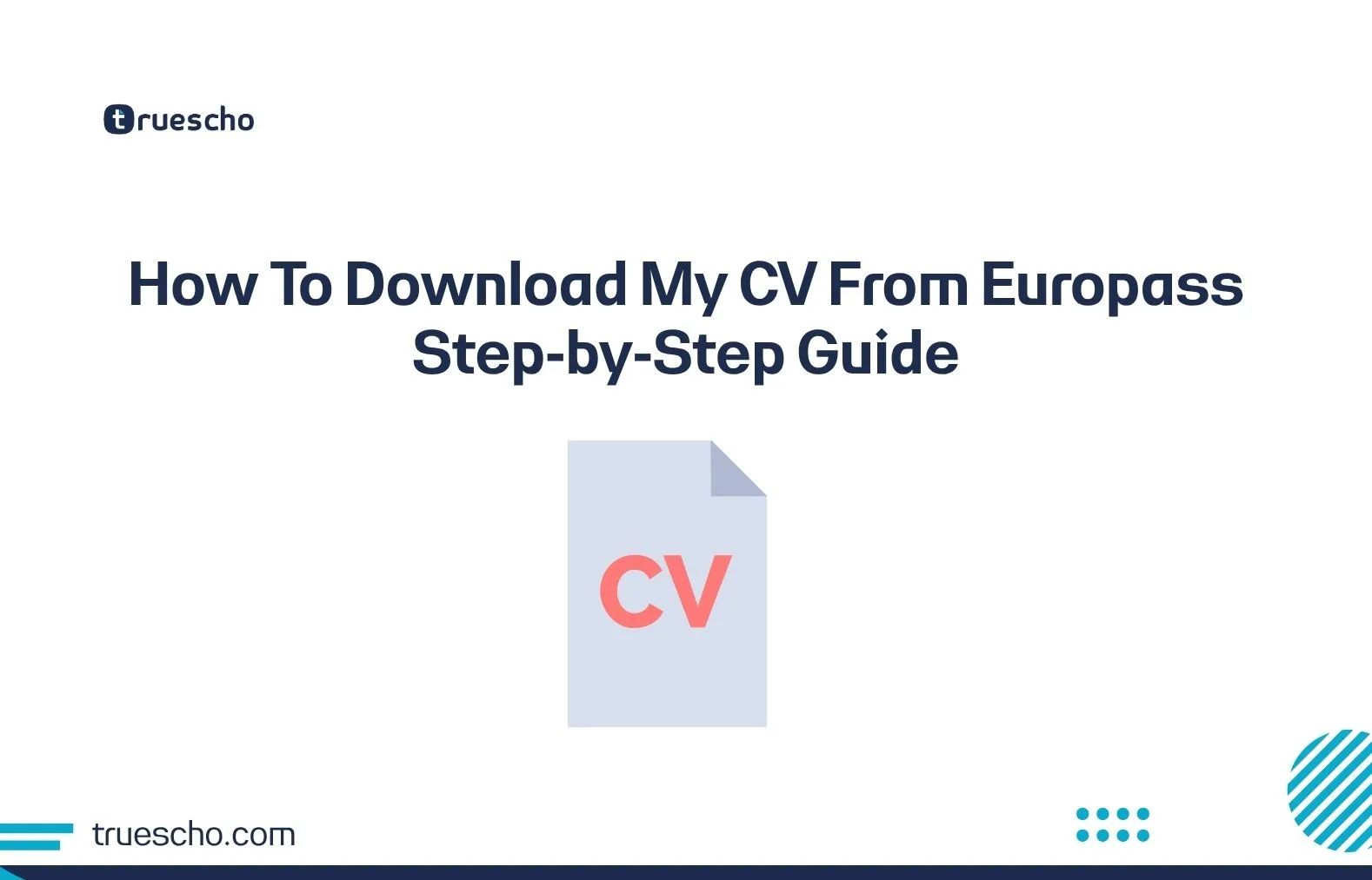 How To Download My CV From Europass