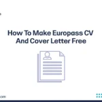 How To Make Europass CV And Cover Letter Free