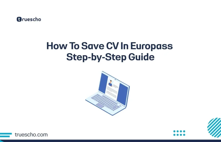 How To Save CV In Europass