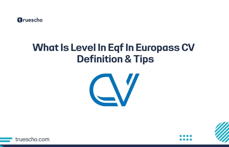 What Is Level In Eqf In Europass CV