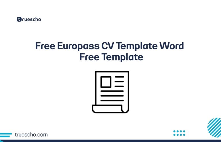 Free Europass CV Template Word