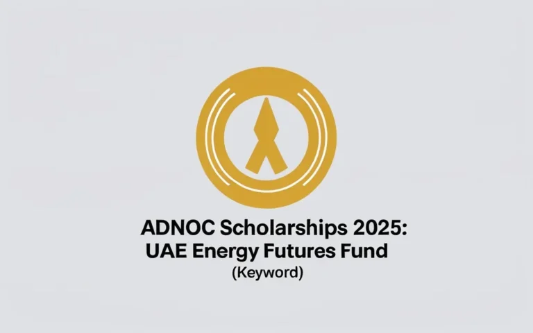 ADNOC Scholarships 2025: UAE Energy Futures Fund - Professional Swiss-style featured image | Truescho.com