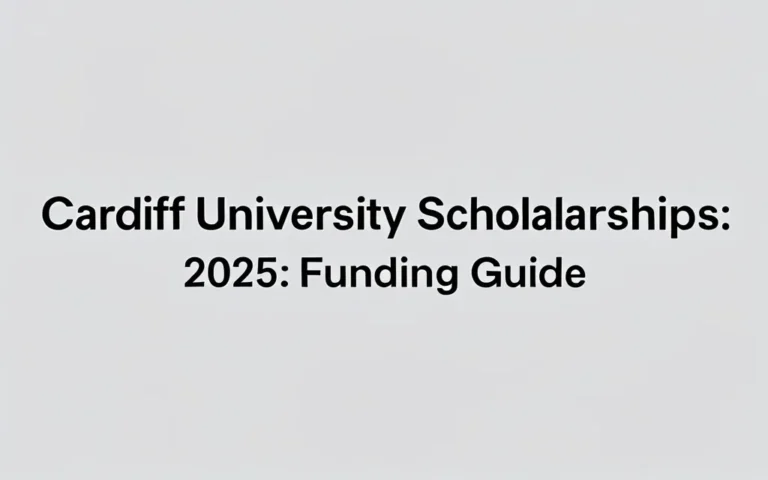 Cardiff University Scholarships 2025: Funding Guide - Professional Swiss-style featured image | Truescho.com