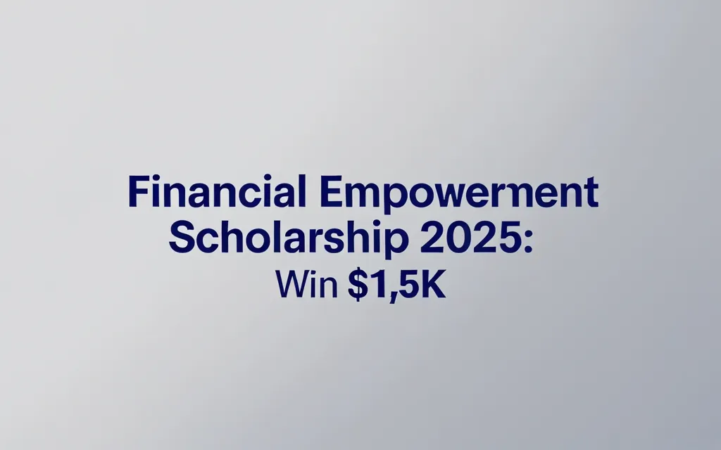 Financial Empowerment Scholarship 2025: Win $1.5K - Professional Swiss-style featured image | Truescho.com
