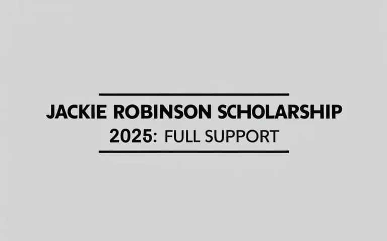 Jackie Robinson Foundation Scholarship 2025: Full Support - Professional Swiss-style featured image | Truescho.com