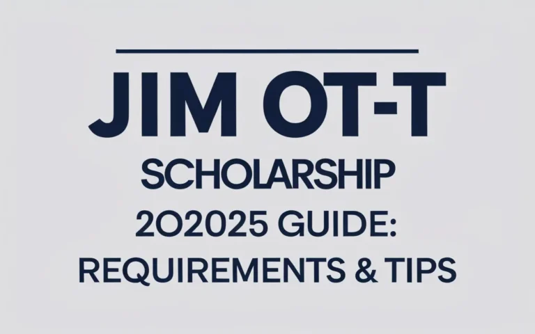 Jim Ott Scholarship 2025 Guide: Requirements & Tips - Professional Swiss-style featured image | Truescho.com