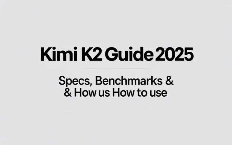 Kimi K2 Guide 2025: Specs, Benchmarks & How to Use - Professional Swiss-style featured image | Truescho.com