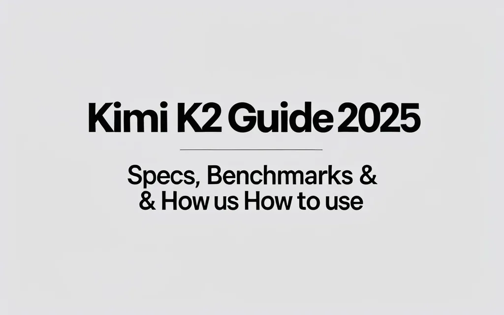 Kimi K2 Guide 2025: Specs, Benchmarks & How to Use - Professional Swiss-style featured image | Truescho.com