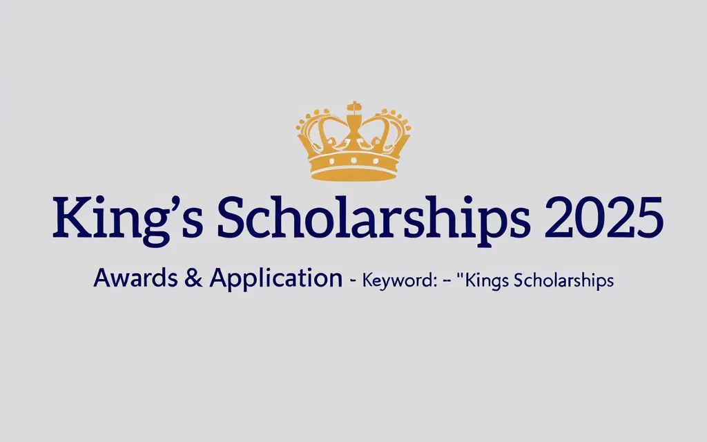 King's Scholarships 2025 Guide: Awards & Application - Professional Swiss-style featured image | Truescho.com