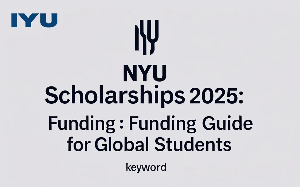 NYU Scholarships 2025: Funding Guide for Global Students - Professional Swiss-style featured image | Truescho.com