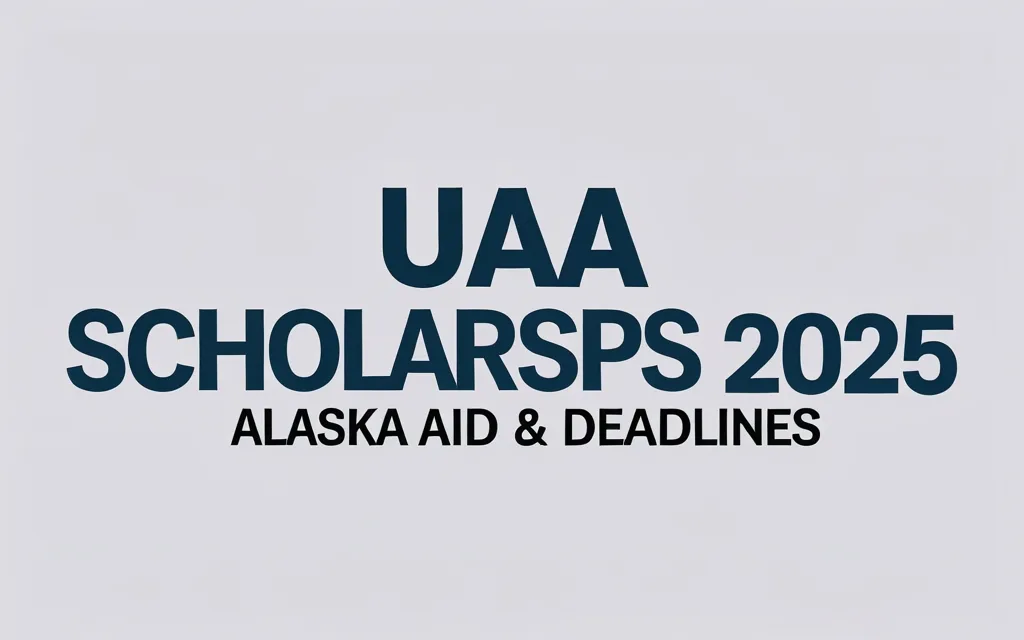 UAA Scholarships 2025: Alaska Aid & Deadlines - Professional Swiss-style featured image | Truescho.com