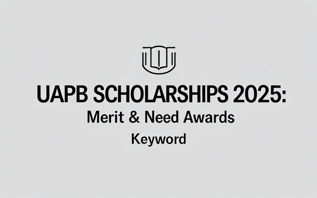 UAPB Scholarships 2025: Merit & Need Awards - Professional Swiss-style featured image | Truescho.com