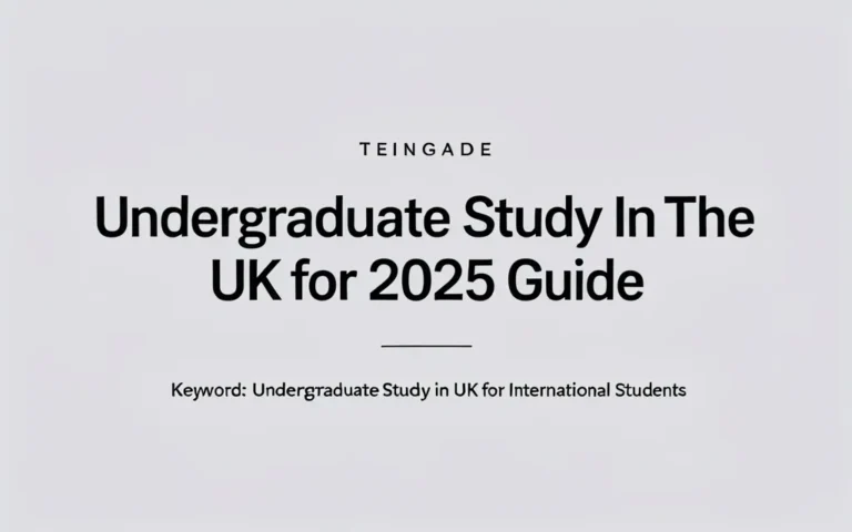 Undergraduate study in the uk for 2025 Guide - Professional Swiss-style featured image | Truescho.com