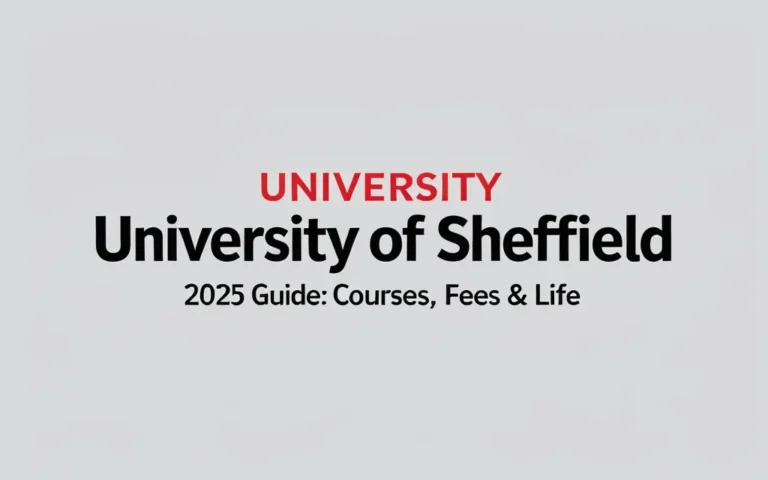 University of Sheffield 2025 Guide: Courses, Fees & Life - Professional Swiss-style featured image | Truescho.com