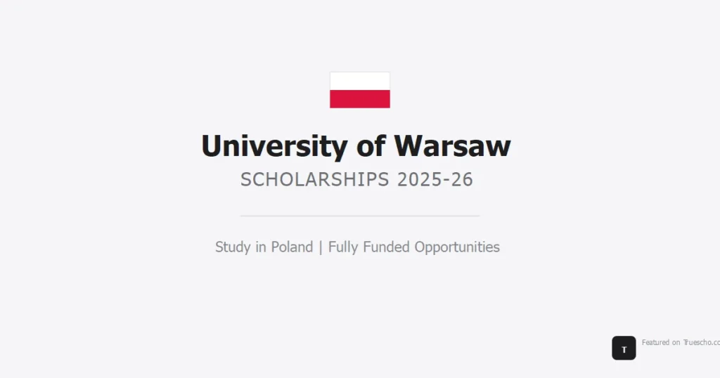 University of Warsaw Scholarships
