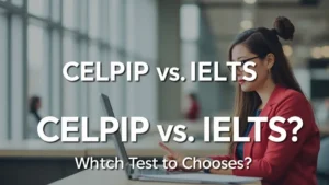 CELPIP vs IELTS: Which Test to Choose? - Professional Swiss-style featured image | Truescho.com