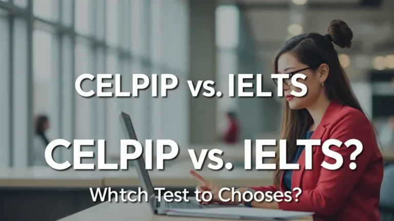 CELPIP vs IELTS: Which Test to Choose? - Professional Swiss-style featured image | Truescho.com