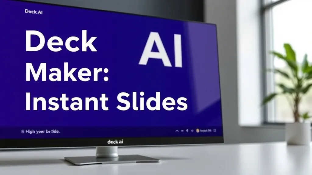 Deck AI Presentation Maker: Instant Slides - Professional Swiss-style featured image | Truescho.com