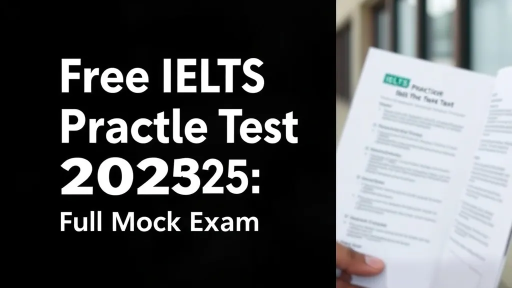 Free IELTS Practice Test 2025: Full Mock Exam - Professional Swiss-style featured image | Truescho.com