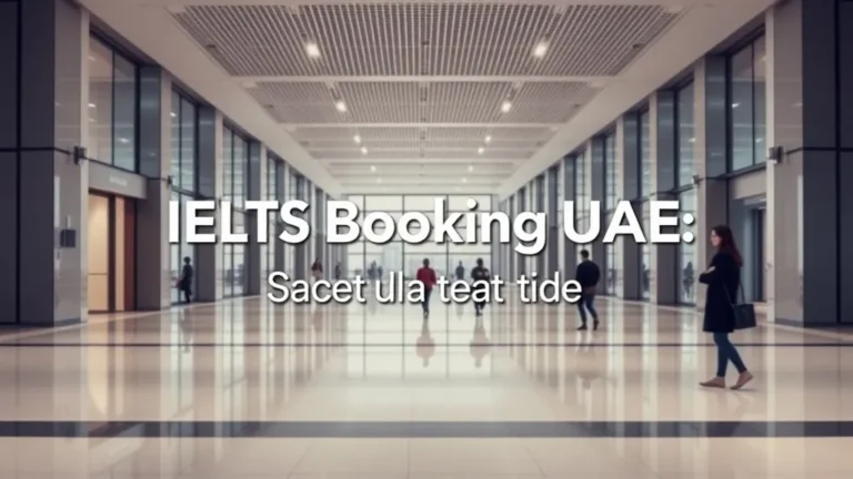 IELTS Booking UAE: Secure Your Test Date - Professional Swiss-style featured image | Truescho.com