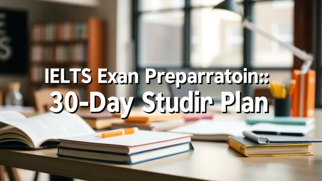 IELTS Exam Preparation: 30-Day Study Plan - Professional Swiss-style featured image | Truescho.com
