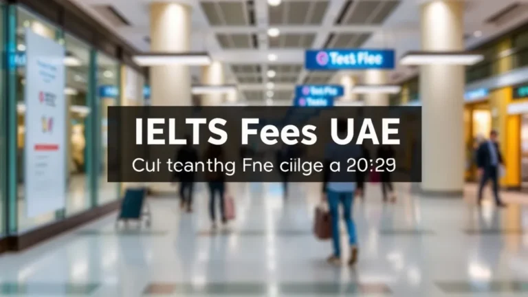 IELTS Fees UAE: Current Pricing Guide 2025 - Professional Swiss-style featured image | Truescho.com