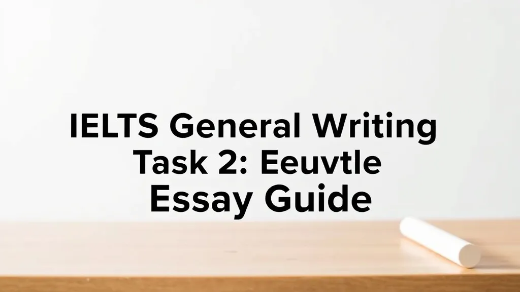 IELTS General Writing Task 2: Essay Guide - Professional Swiss-style featured image | Truescho.com