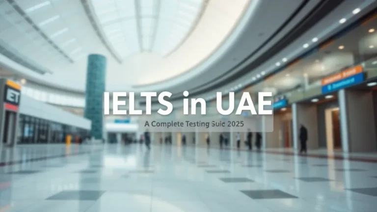 IELTS in UAE: Complete Testing Guide 2025 - Professional Swiss-style featured image | Truescho.com