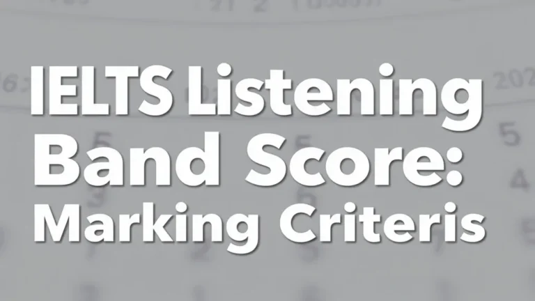 IELTS Listening Band Score: Marking Criteria - Professional Swiss-style featured image | Truescho.com