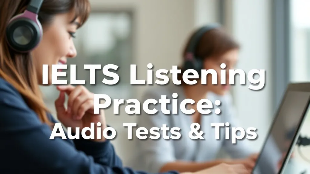 IELTS Listening Practice: Audio Tests & Tips - Professional Swiss-style featured image | Truescho.com