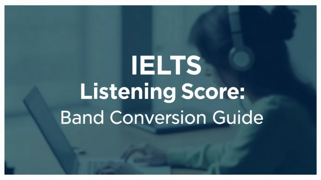 IELTS Listening Score: Band Conversion Guide - Professional Swiss-style featured image | Truescho.com