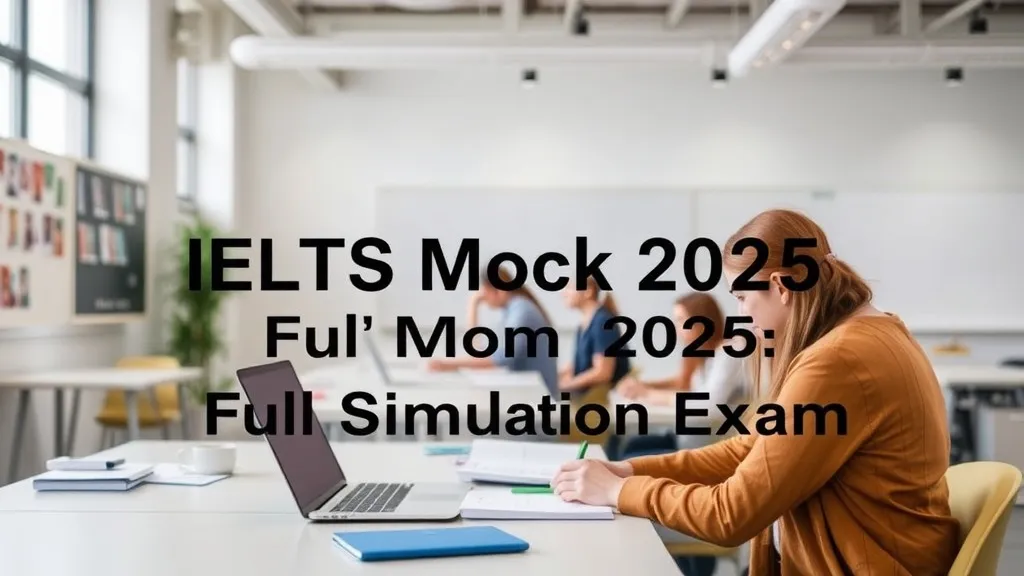 IELTS Mock Test 2025: Full Simulation Exam - Professional Swiss-style featured image | Truescho.com