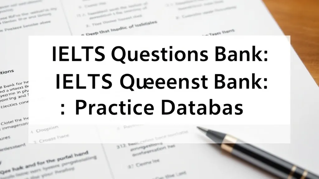 IELTS Questions Bank: Practice Database - Professional Swiss-style featured image | Truescho.com
