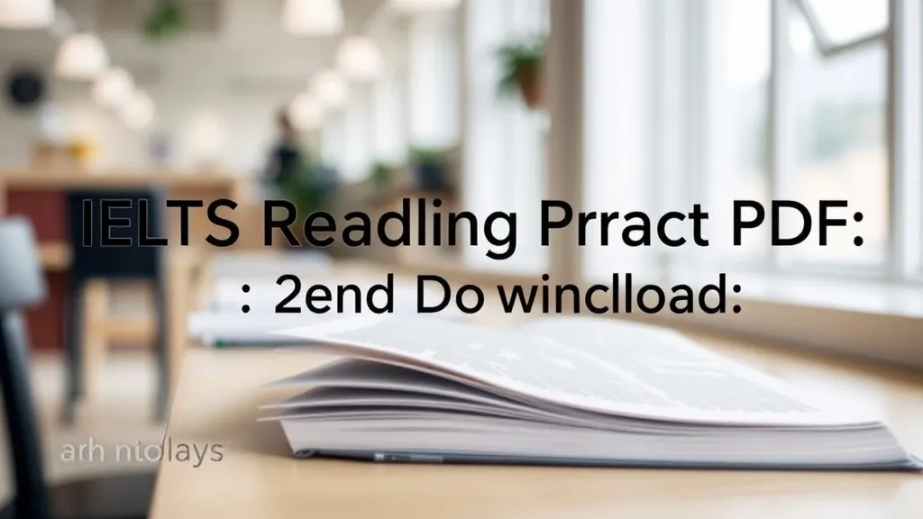 IELTS Reading Practice PDF: Free Downloads - Professional Swiss-style featured image | Truescho.com