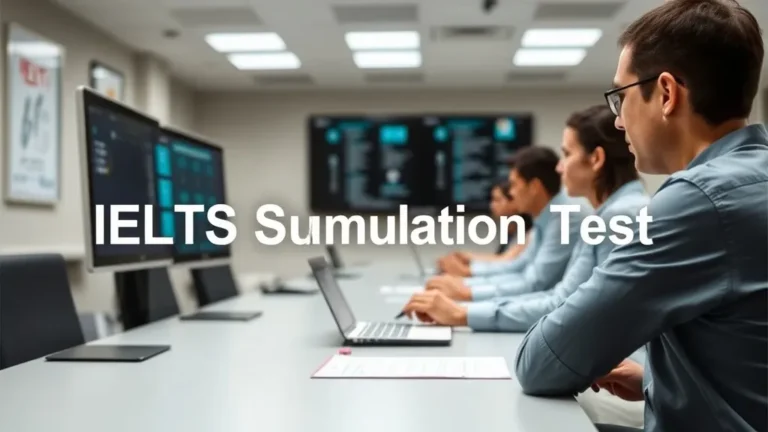 IELTS Simulation Test: Real Exam Experience - Professional Swiss-style featured image | Truescho.com